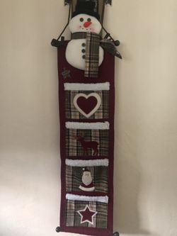 Christmas hanging card holder