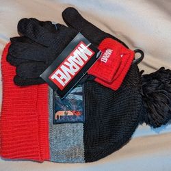 Toddler Beanie And Mitts 