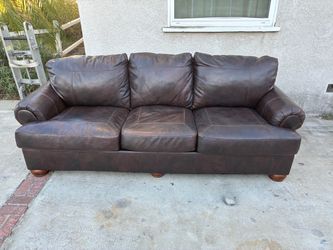 Delivery Available / Large leather couch