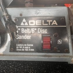 Delta 4” Belt/6” Disc Sander