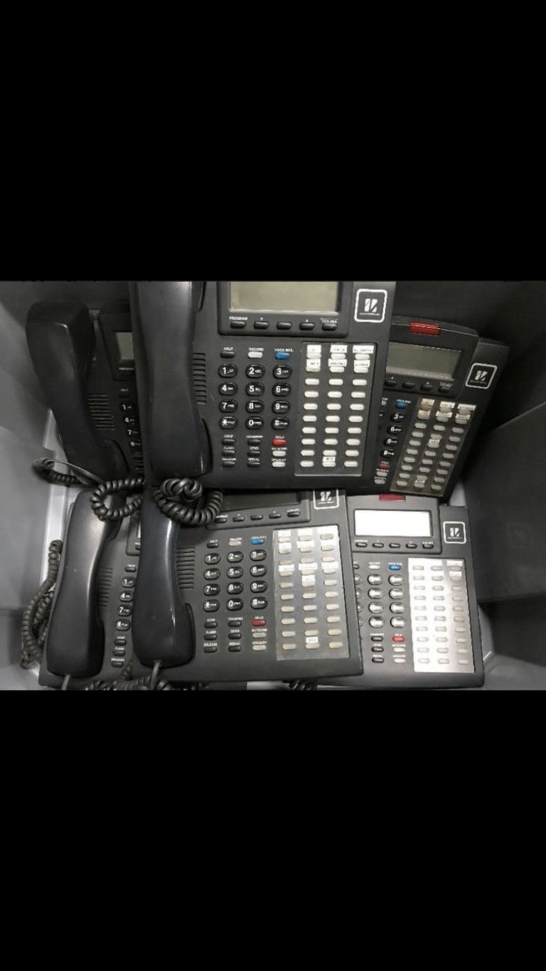 VoIP System with 7 Corded Phones