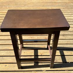 A Pair Of Bar Stools Solid Wood