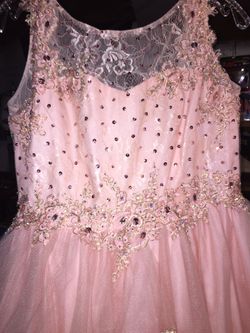 Blush Pink Pageant Dress