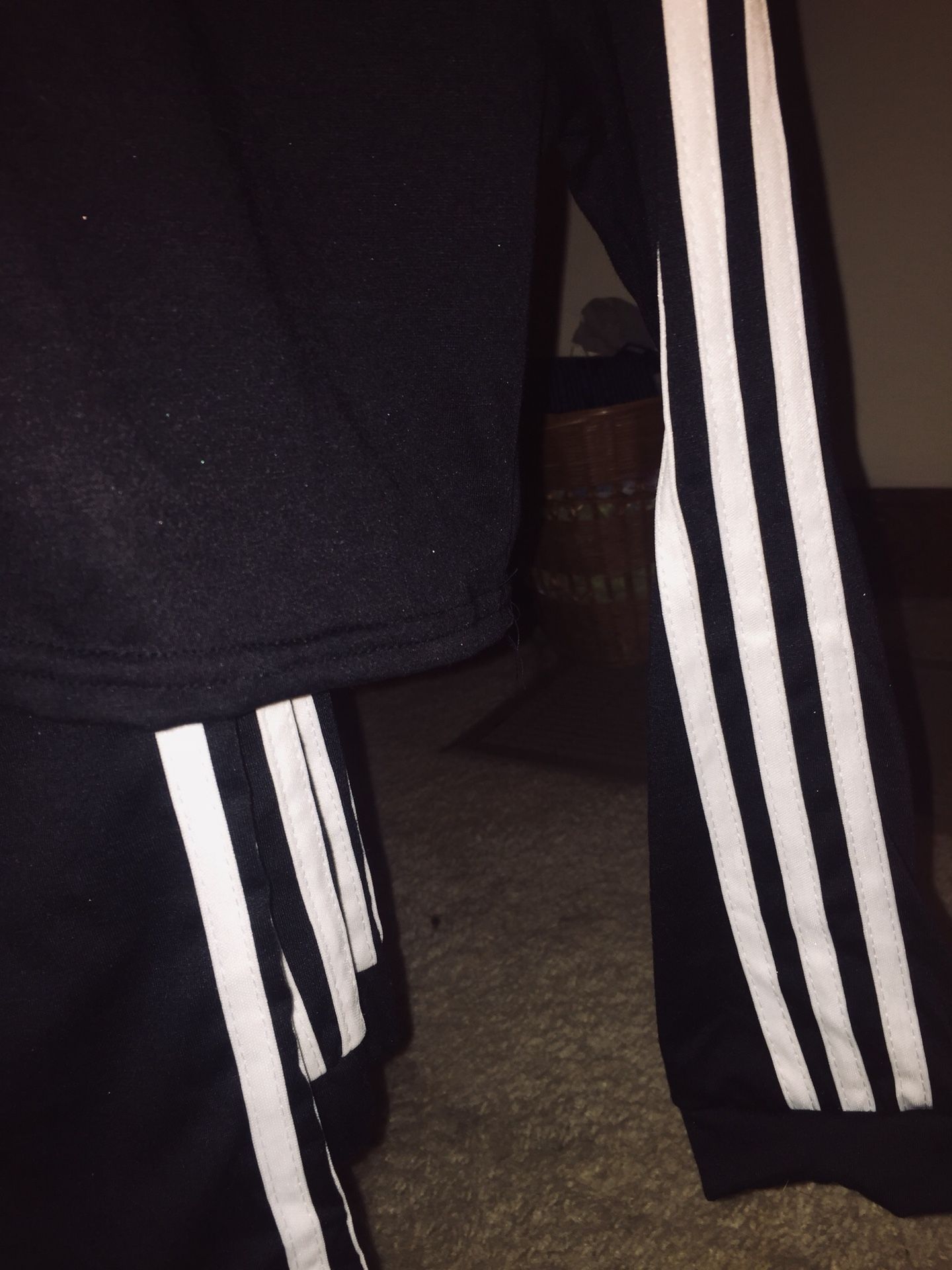 Black & white hooded crop top-tracksuit