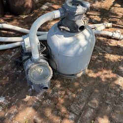 Pump And Sand Filter For A Pool