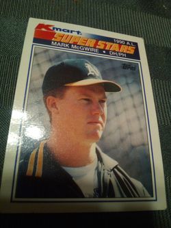 1990 Topps mark McGwire /Kmart superstars-card #32