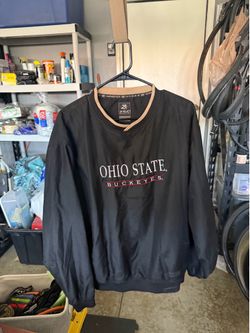Ohio state buckeye crew neck jacket