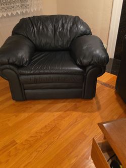 High quality leather sofa and chair
