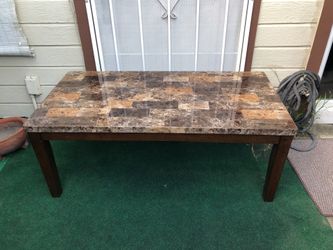 Faux Marble Coffee Table