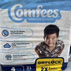 Comfees Diapers Size 4