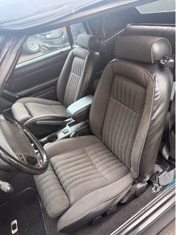 91 Foxbody Mustang convertible black seats