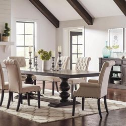 6 Seater Dinning Set Expandable To 8 Of 10