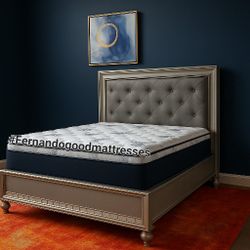 NEW KING PILLOW TOP MATTRESS and BOX SPRING. Bed frame not included 👍