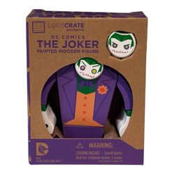 The Joker Painted Wooden Figure DC Comics Batman Loot Crate Exclusive