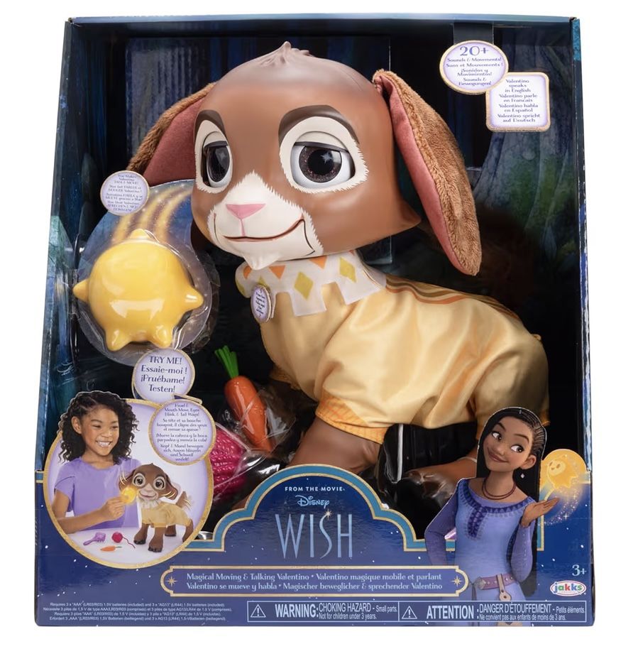 Disney's Wish Valentino Magical Moving & Talking Doll, 20+ Sounds and Movements