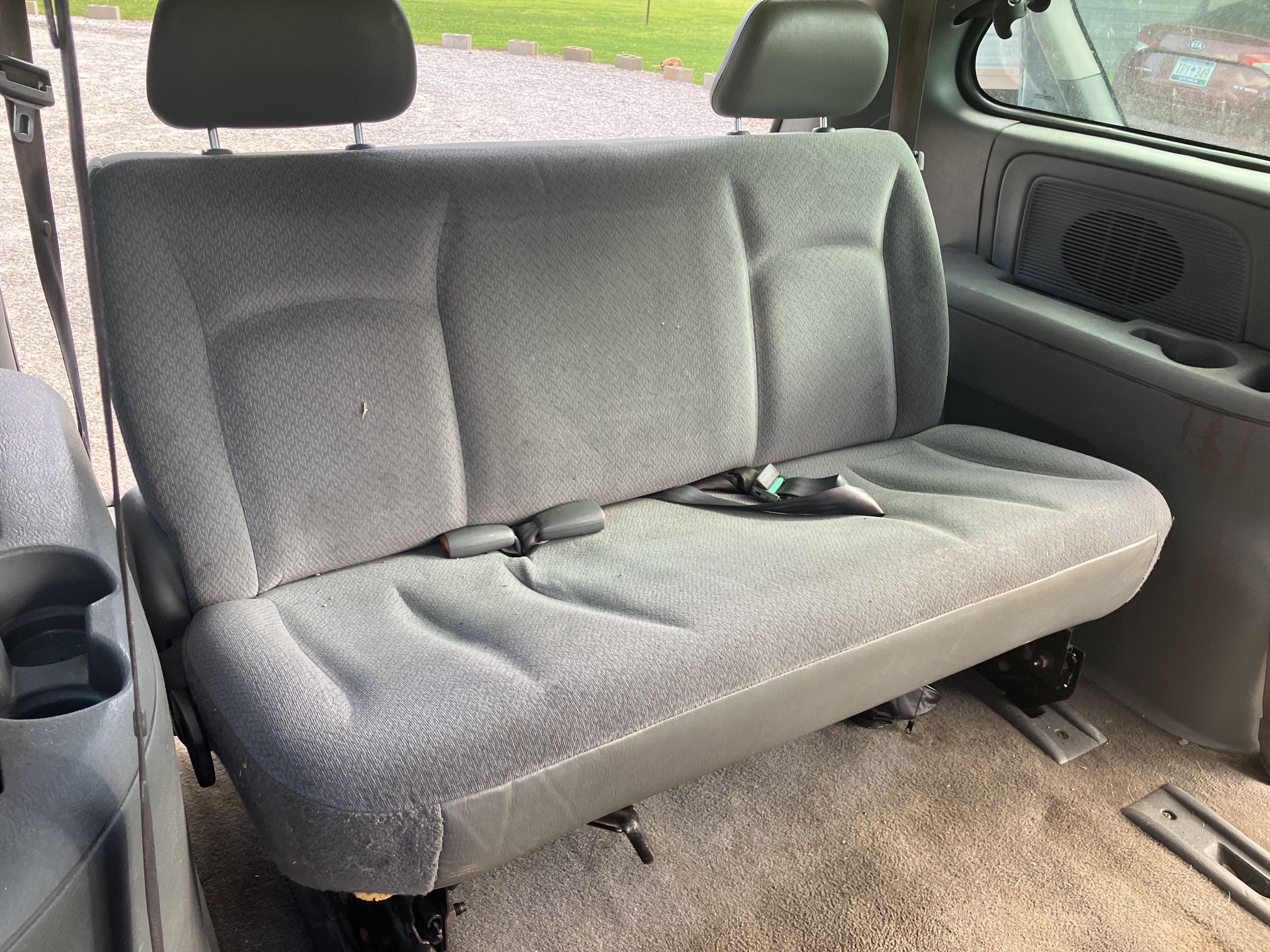 Gray Third Row Seat. Currently In 2006 Dodge Caravan.