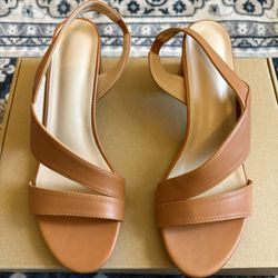 Tan Strappy Sandals Size EU 40
