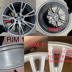 OEM Factory Genuine 19" Tesla Model Y Gemini Silver Wheel Rim Set With HubCaps