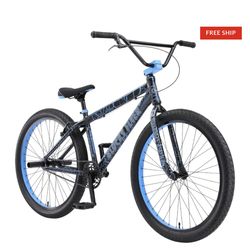 New 2026!! SE Bikes Blocks Flyer 26" BMX Bike Blue Crackle