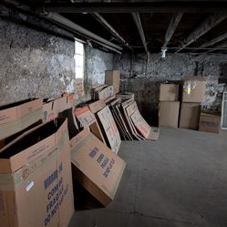 Boxes, packing paper, TV boxes, all sizes!