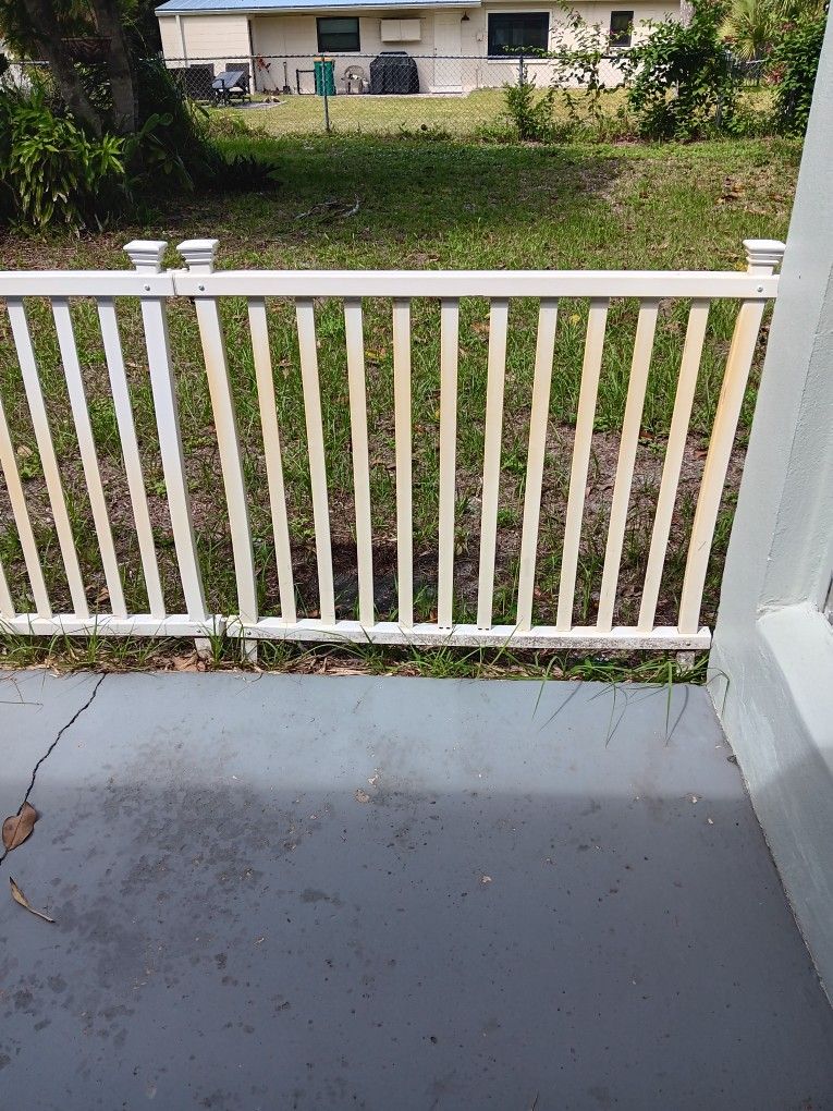 No Dig White Vinly Picket Fence Lot Of 24 Panels