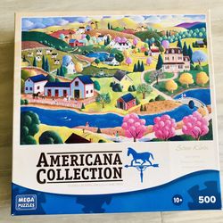 Early Spring Steve Klein 500 Jigsaw Puzzle Americana Collection, 19” x 13”, Age 10+