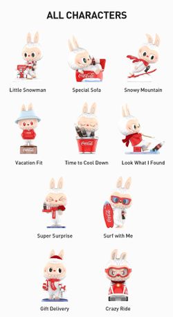 POP MART Labubu The Monsters X Coca Cola Figure Series *100% Authentic* *New* *Open Box Only*
