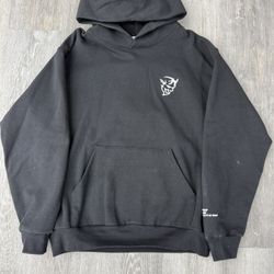 black red warren lotas hoodie