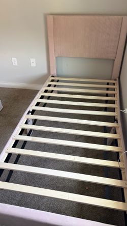 Pink twin bed