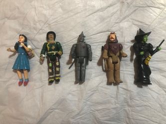 4” Tall 1988 Vintage Wizard Of Oz Dolls 5 Figure Set