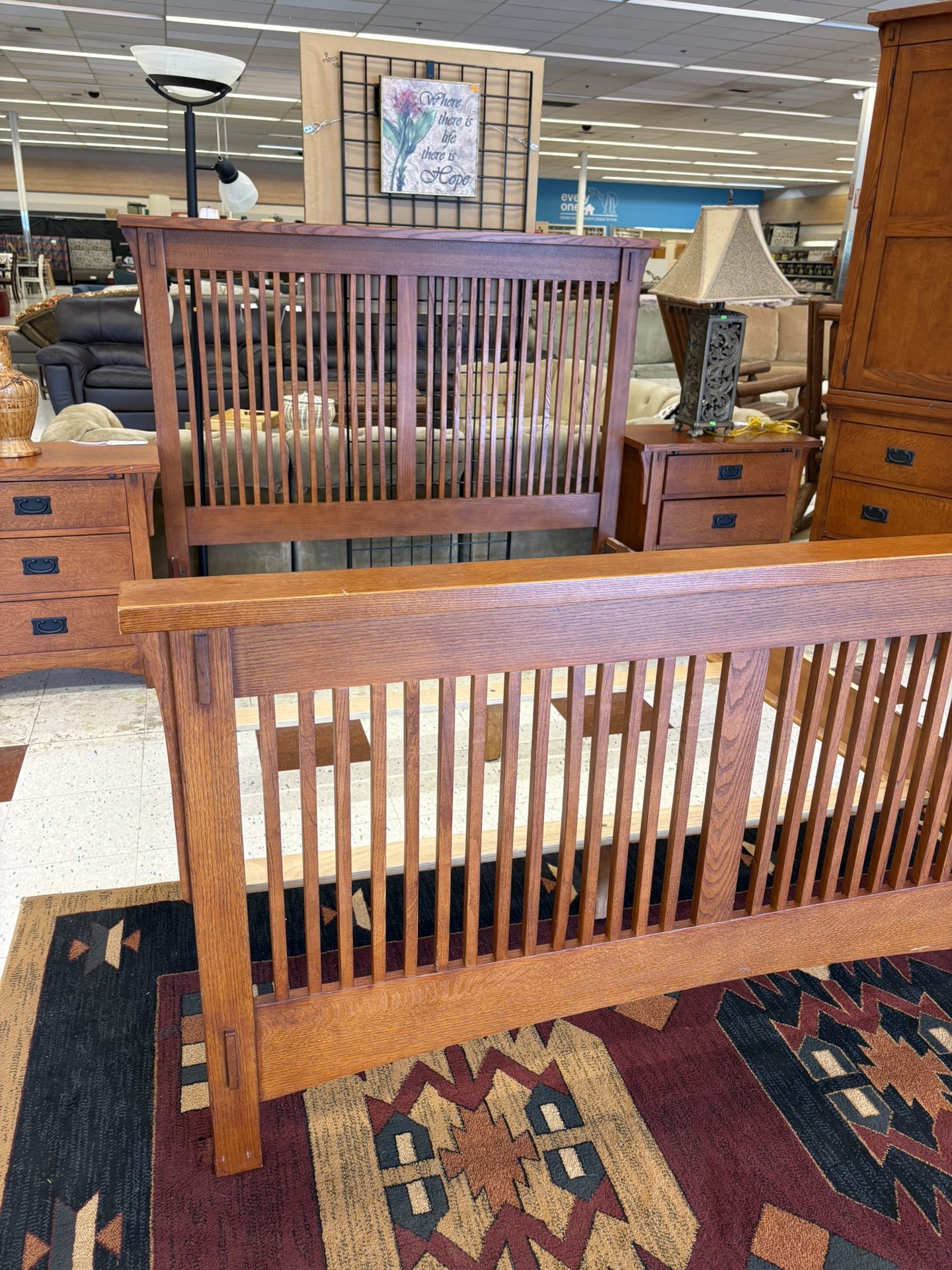 Mission Style Queen Size Bed Frame
