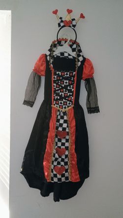 Queen of Hearts Halloween Costume with Headband