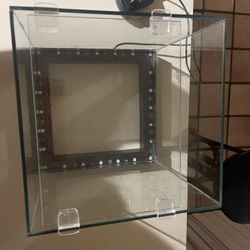 Rimless Fish Tank With Led Lights