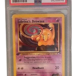 2000 POKEMON GYM HEROES 1ST EDITION #92 SABRINA'S DROWZEE PSA 9