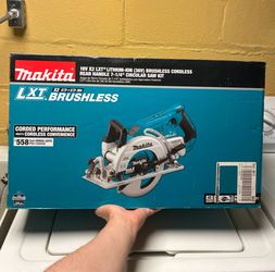 NEW TOOL ONLY Makita Circular Saw XSR01 36V (18V X2) LXT Brushless Cordless Rear Handle 7-1/4" + Bag