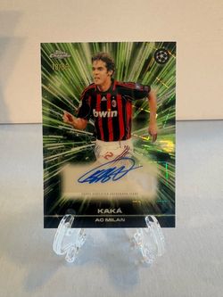 2025 Topps Chrome Black - Kaka #BLA-KA Lazer Neon Green Auto /99 (Z)