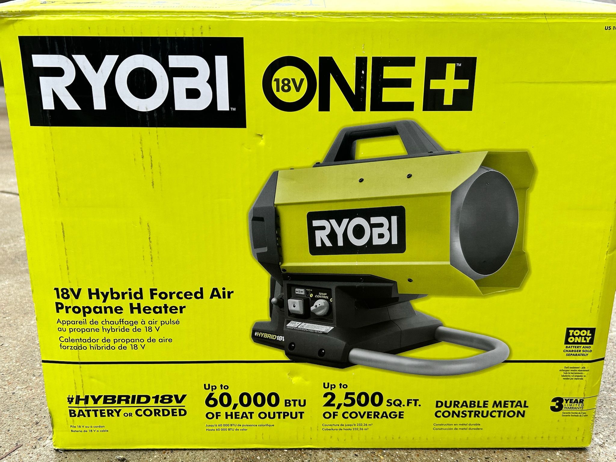 Torpedo Heater Ridgid Forced Air Propane Heater HOT Ryobi 18v