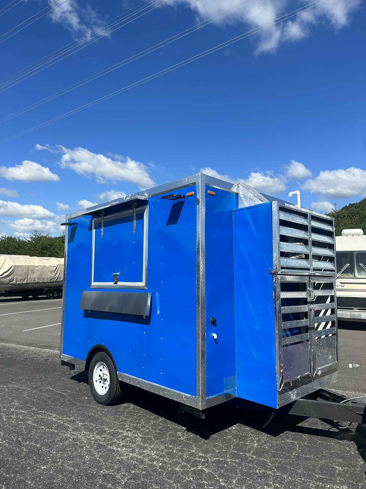 Blue New Food Trailer 10 Ft
