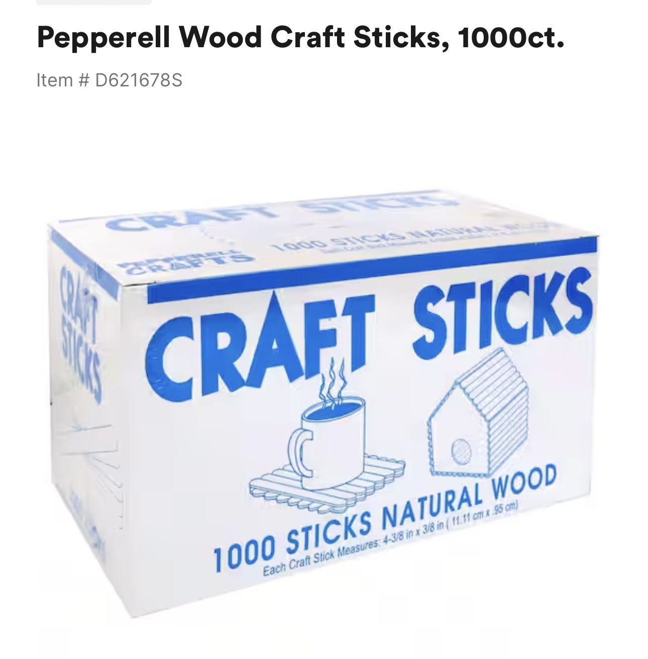 Pepperell Craft Sticks