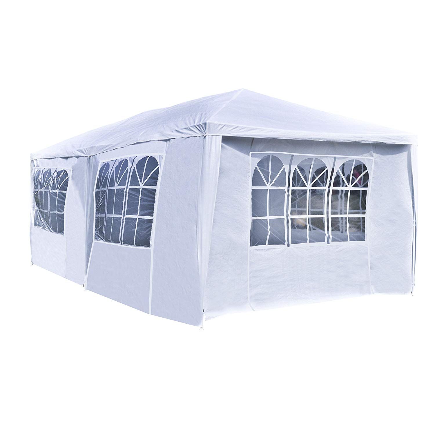 ALEKO APT20X10GAZEBO Outdoor Event Canopy Tent Wedding Party 20 x 10 x 8.5 Feet White