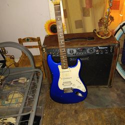 Electric Guitar Squier Strat Blue/will Trade For Iphone 11 12 Or 13or Galaxy