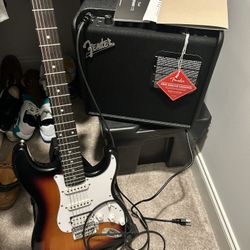 Brand New Guitar And Fender Amp