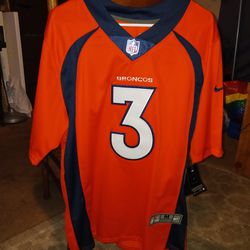 NFL On Field Broncos Russell Wilson Jersey Size M