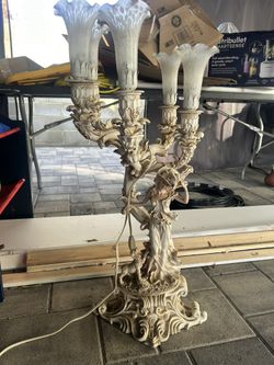 Lady And The Dog Lamp