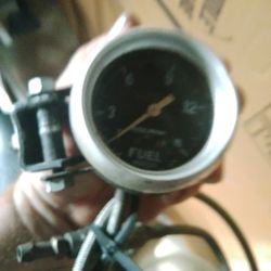 Auto Meter Bolt On Outside Hood Fuel Gauge