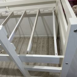 Loft TWIN WHITE BED FRAME