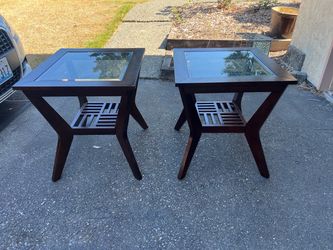 2 Side Tables, Nightstands, Cherry, $60, Total, Both, Delivery