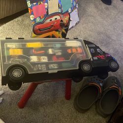 Hot Wheels And Tracks  With Case