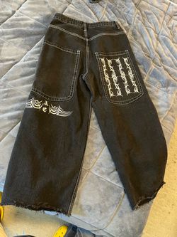 Size 30-31 (medium) “Gloe” brand skater tribal embroidery jeans pants