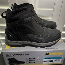 New Khombu Mason Men's Black Hybrid Winter Boots (Men’s Size 12) - $30
